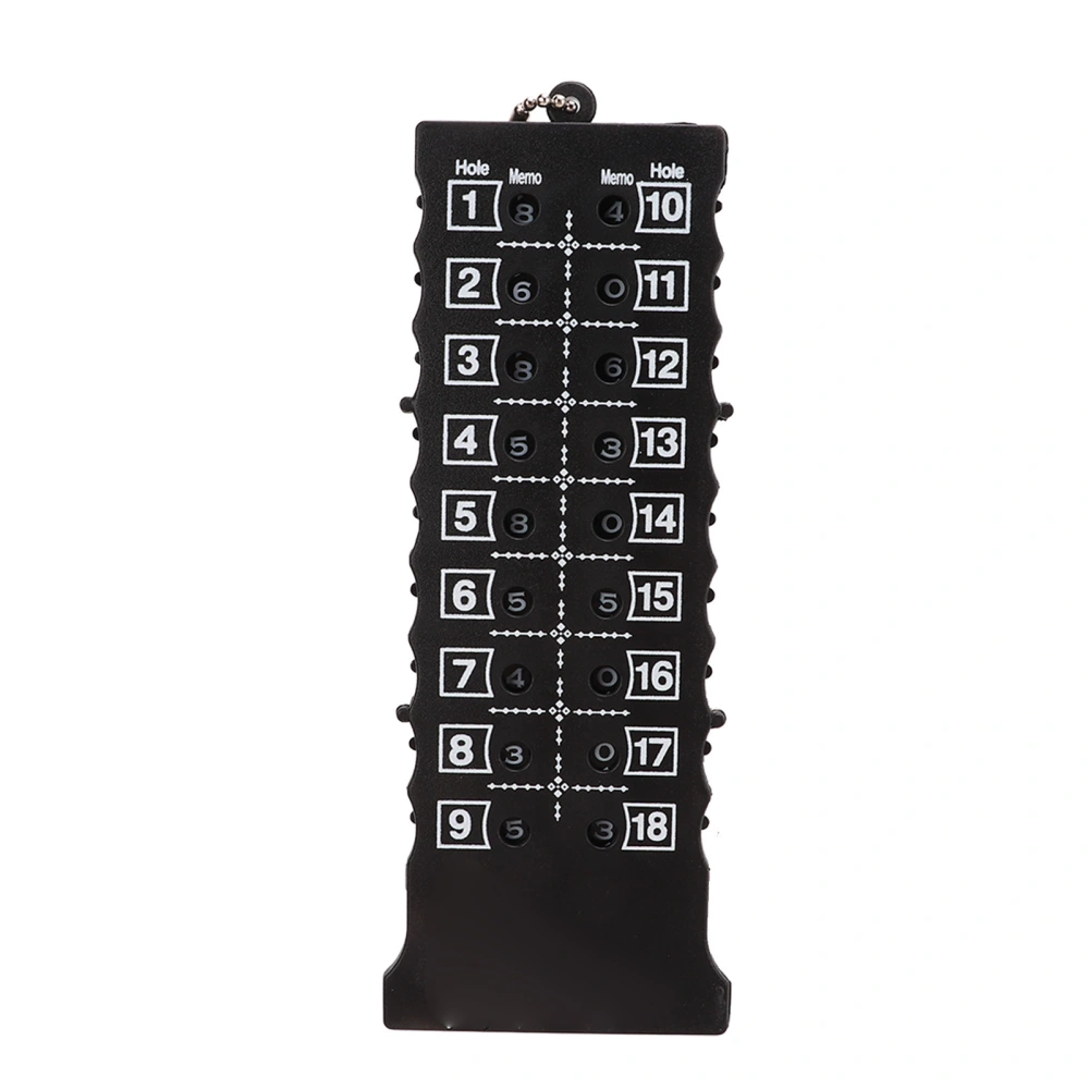 BuyWeek Golf Scorer ABS Plastic Strip Type 18 Holes Accurate Intuitive Golf Stroke Counter Scoreboard for Competition