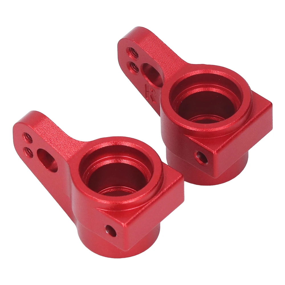 Rear Axle Seat Aluminum Alloy RC Left and Right Rear Knuckle Arm Hub Carrier Set for LOSI 1/10 22S 2WD RC Cars Red