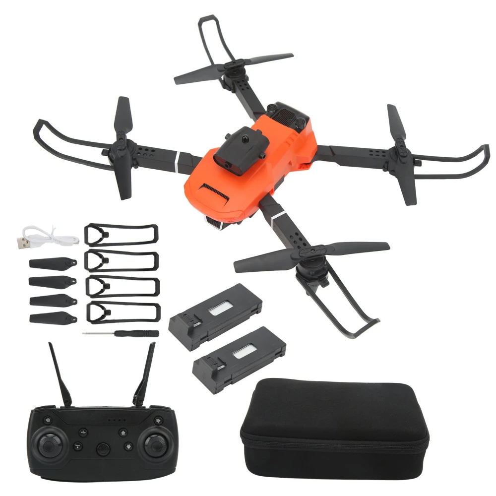 E100 Quadcopter All Sides Obstacles Avoidance Folding Dual Cameras HD 4K Drone for Aerial Photography Three Battery