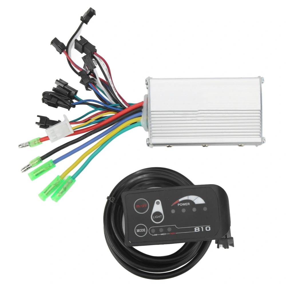 48V 250W 350W Electric Bike Brushless Controller Kit Motor Controller 810 LED Display Panel Set Bike Conversion Kit