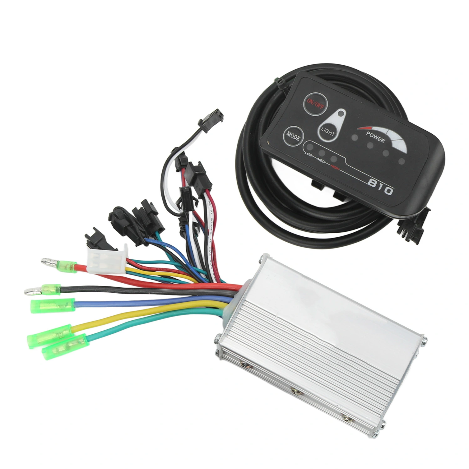 48V 250W 350W Electric Bike Brushless Controller Kit Motor Controller 810 LED Display Panel Set Bike Conversion Kit