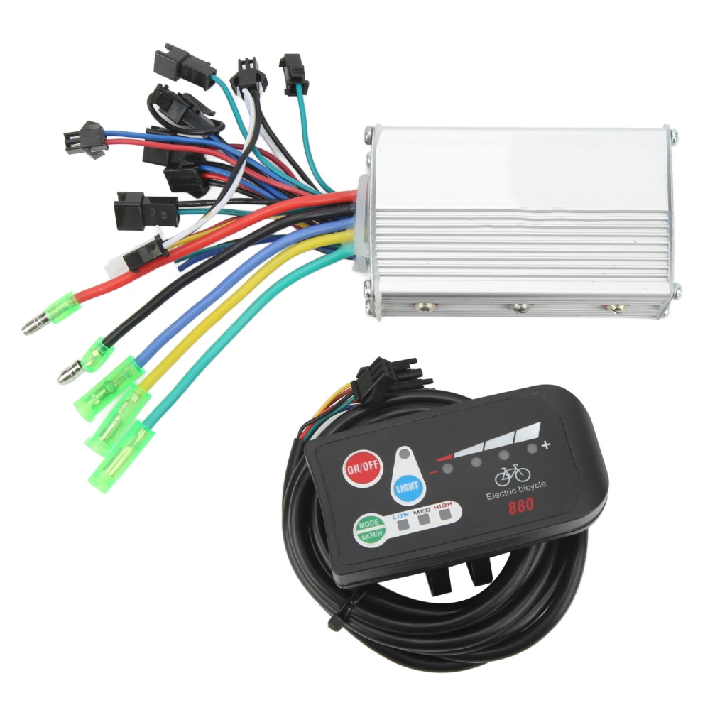 36V Motor Brushless Controller 250W 350W with 880 LED Display Meter Motor Controller Kit For Electromobile