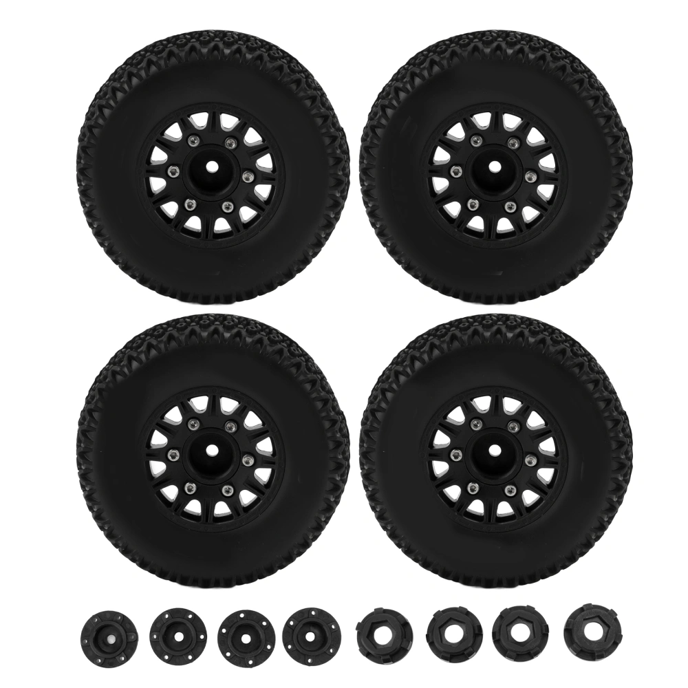 For 1/10 RC Short Course Truck Tires for ARRMA for SENTON for TRAXXAS for Slash 12mm 14mm 17mm Hex RC Truck Tires Black