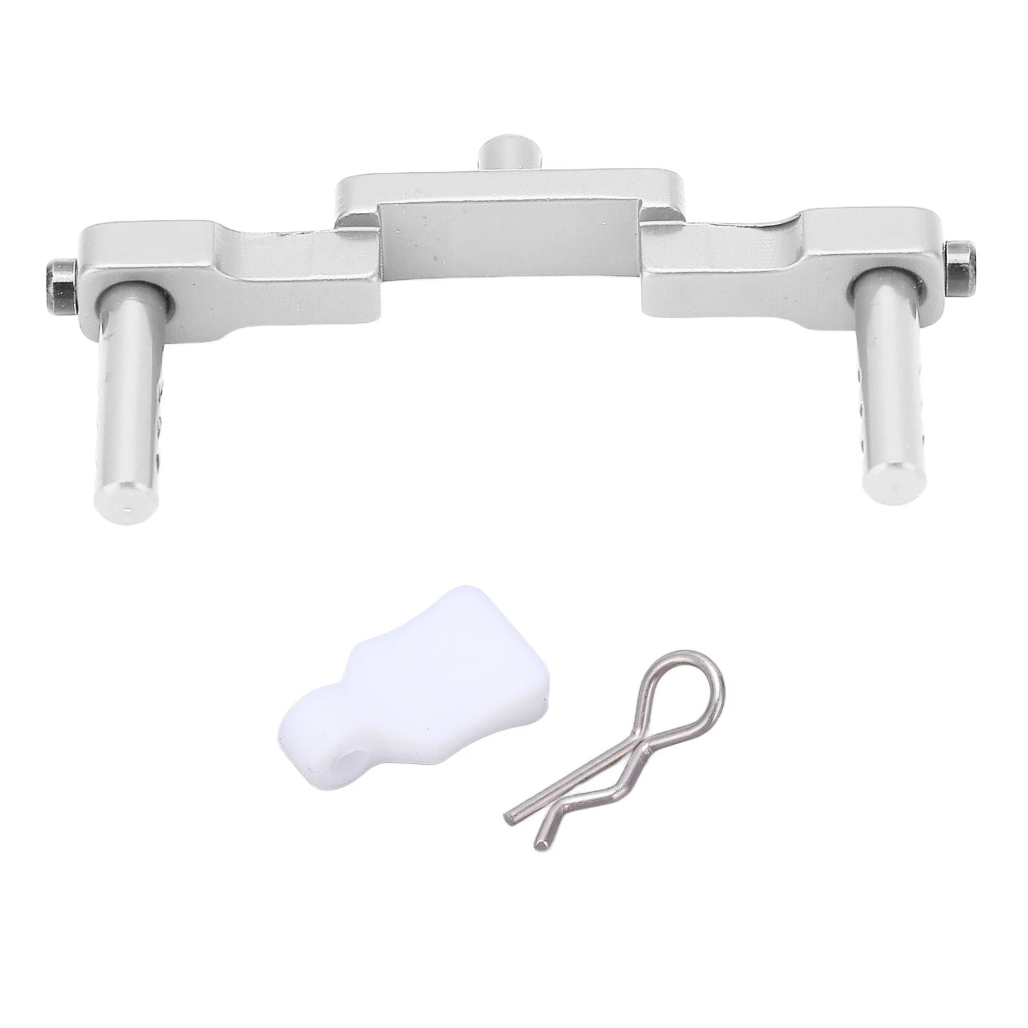 RC Front Shell Column Professional Aluminum Alloy CNC Machined RC Mount Shell Column for AXIAL SCX24 1/24 RC Cars Silver