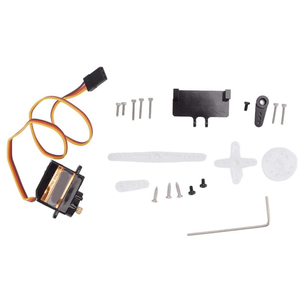 ES08MA II Mini Metal Gear Analog Servo RC Model Servo Kit with Aluminum Alloy Swing Arm Servo Base