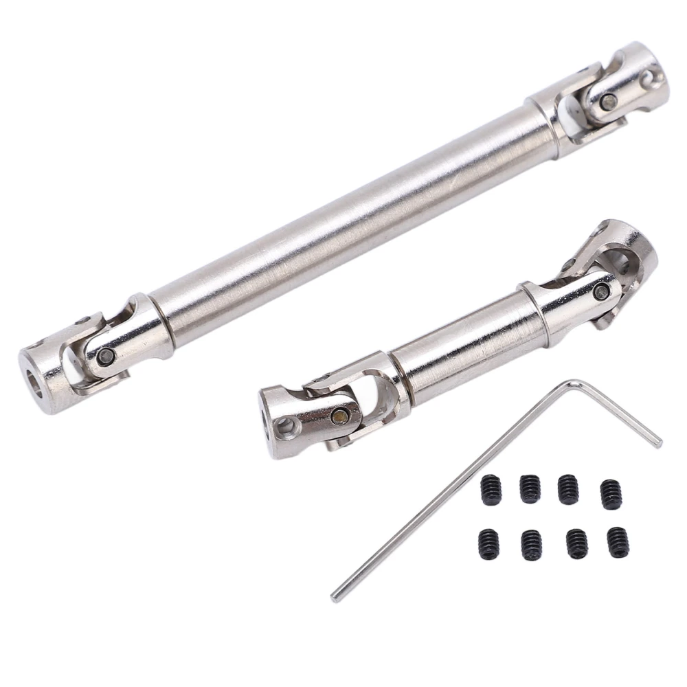 2pcs RC Center Drive Shaft Set CNC Steel for AXIAL SCX24 JT Gladiator 1/24 Crawler Car