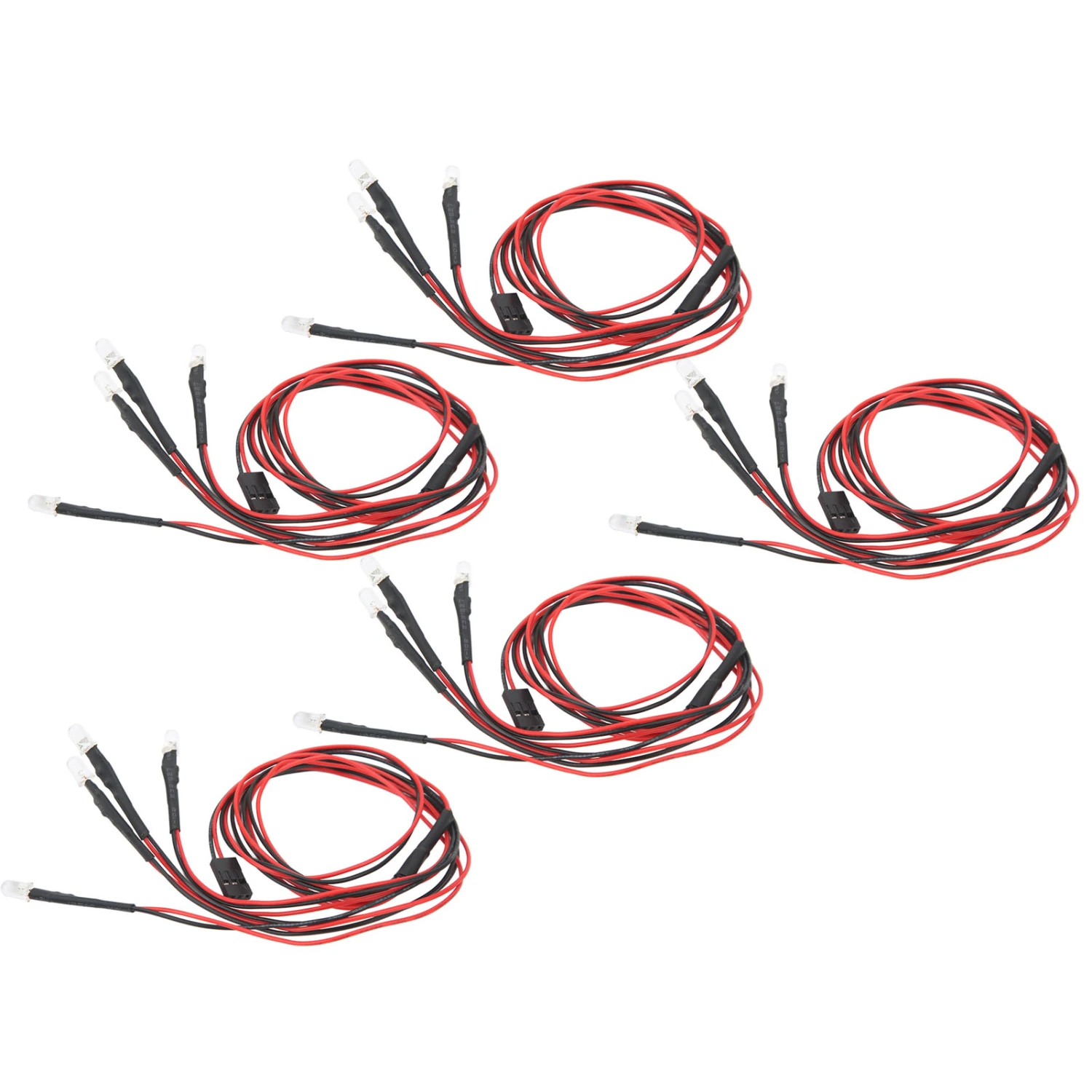 5Pcs RC Car 4LED Lights Modified Headlights 5mm for Traxxas Remote Control Model Car Universal