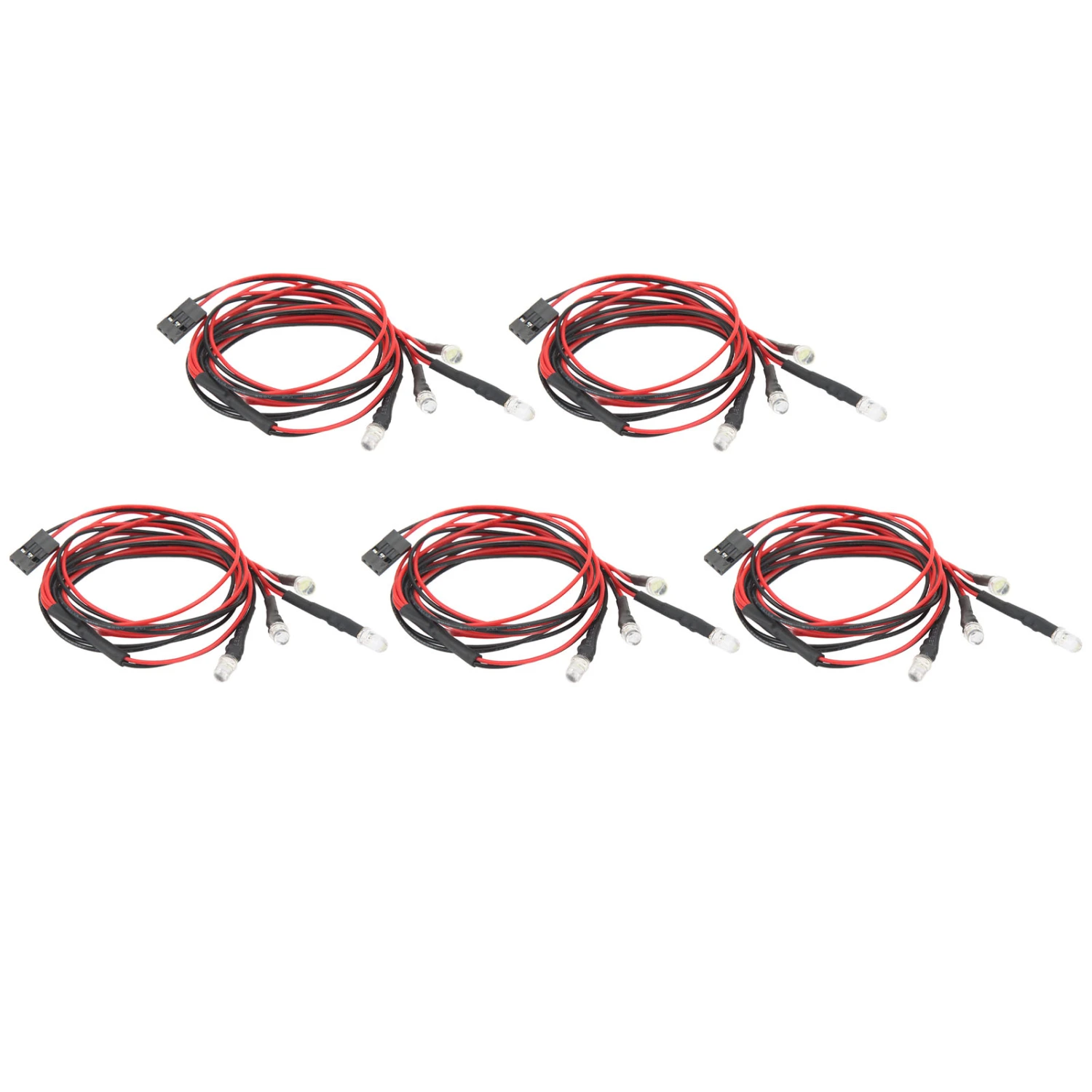 5Pcs RC Car 4LED Lights Modified Headlights 5mm for Traxxas Remote Control Model Car Universal