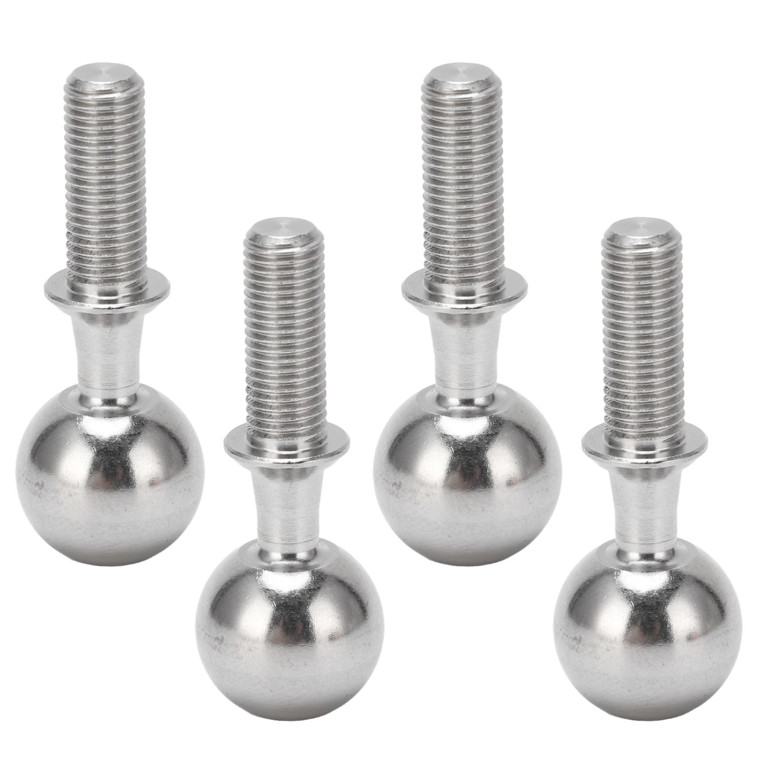 4Pcs Pivot Ball Stainless Steel Ball Head Screw for ARRMA INFRACTION 6S 1/7 for TYPHON 6S 1/8 RC Car Silver