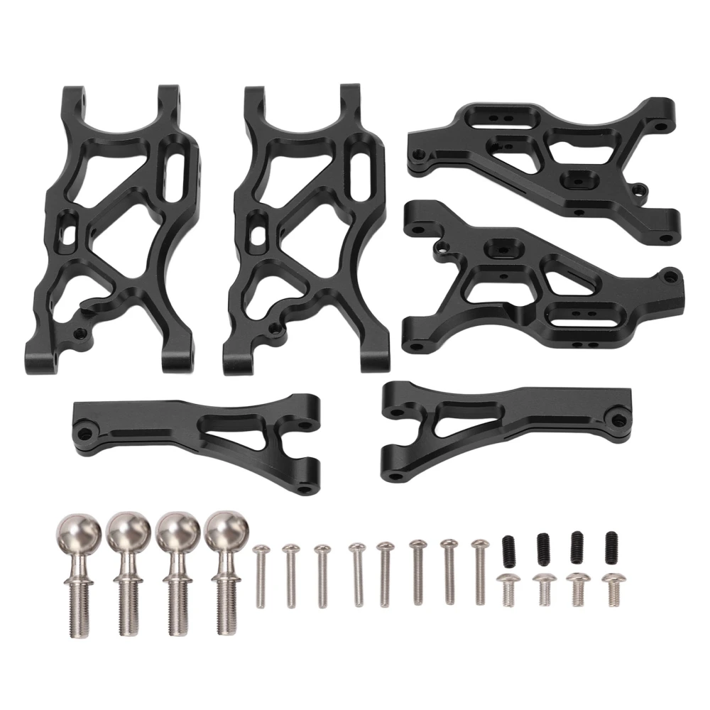 RC Suspension Arm Set Aluminum Alloy Front Rear Swing Arms with Ball Head for ARRMA 1/7 LIMITLESS for INFRACTION 6S for TYPHON 6S 1/8 RC Car Black