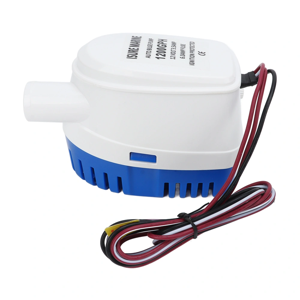 Automatic Submersible Boat Bilge Water Pump 12V Plastic Boat Accessories with Float Switch 1200GPH