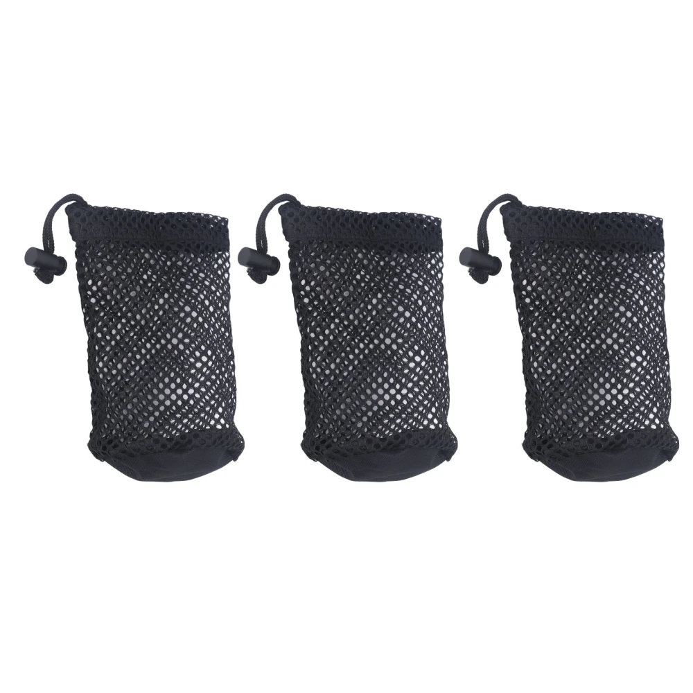 3Pcs Golf Mesh Bag Nylon Golf Ball Net Bag Utility Accessory Organizer for 12 to 16 Balls