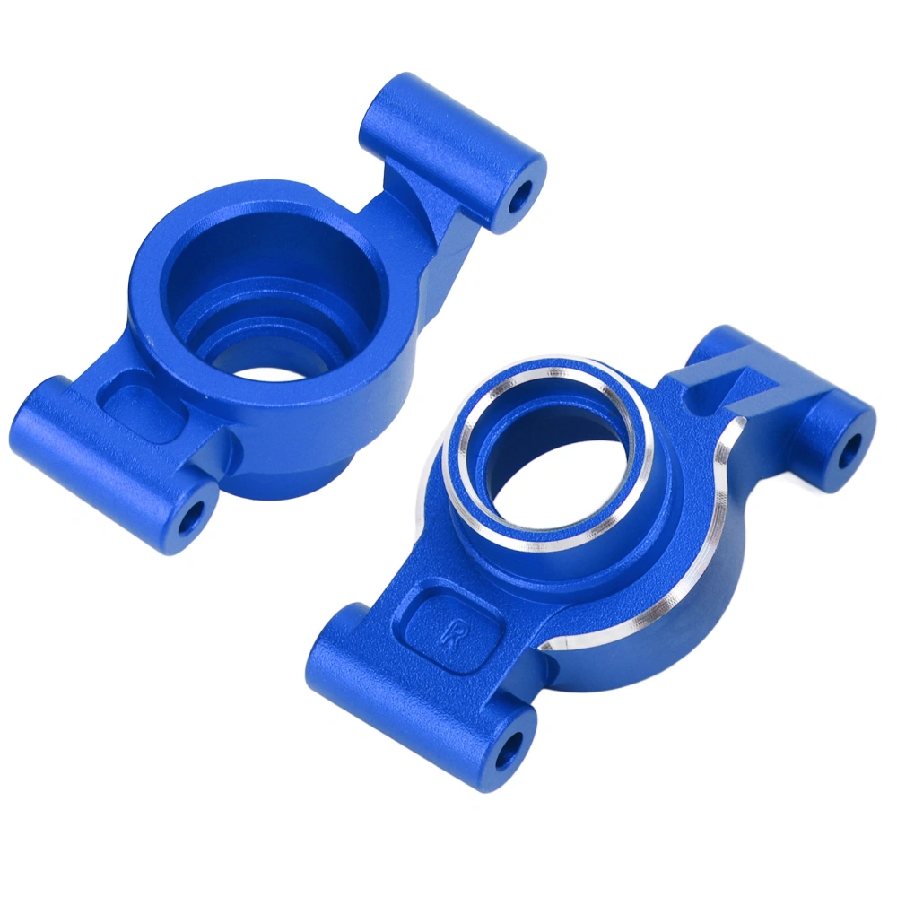 2pcs Rear Axle Seat Aluminum Alloy RC Rear Knuckle Arm Hub Carrier for Traxxas 1/10 MAXX 2.0 RC Cars Dark Blue