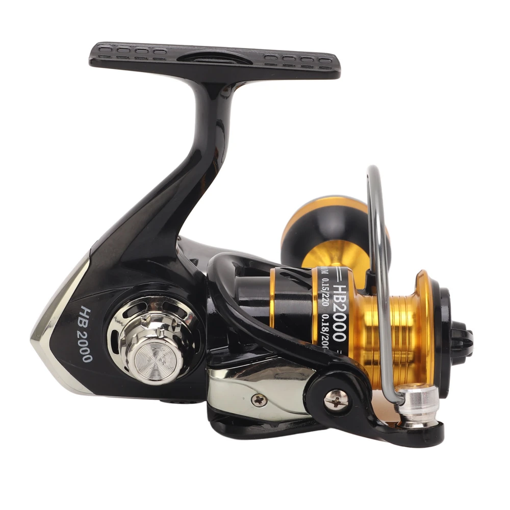 BuyWeek Lure Fishing Reel Full Metal Spinning Reel 5.1:1 Long Shot Spinning Reel for Seawater Freshwater HB2000