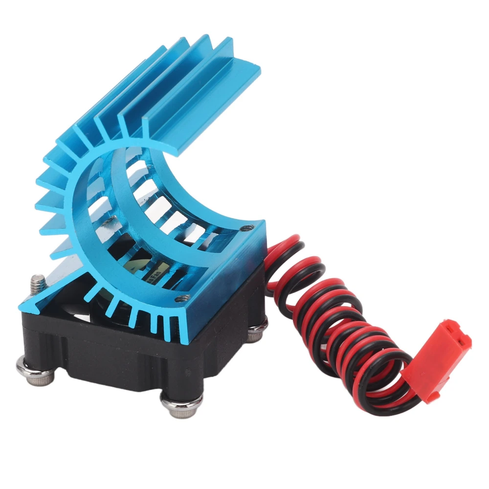 BuyWeek Hobbyfans RC Motor Heatsink with Cooling Fan Aluminum Alloy Blue 5V Fit for 2838 2845 Brushless Motor