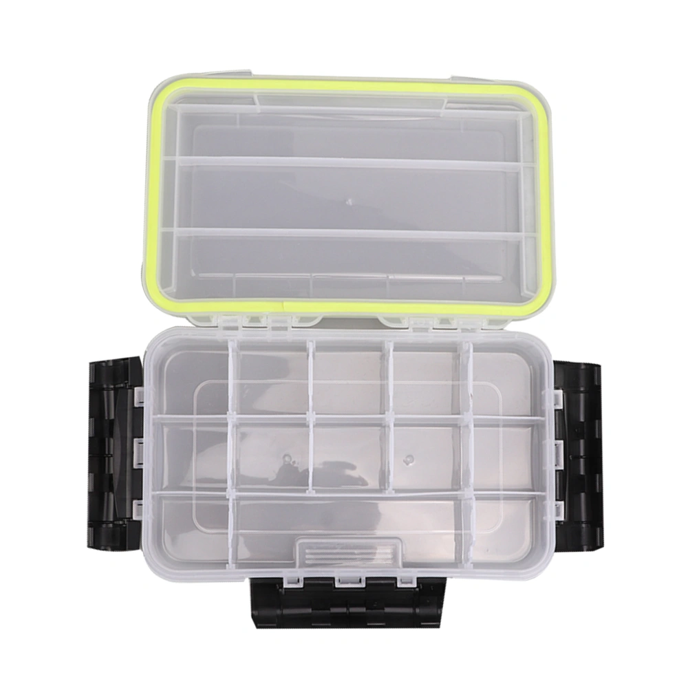 Transparent Plastic Storage Box with Removable Divider Fishing Tackle Fish Hook Protection Box