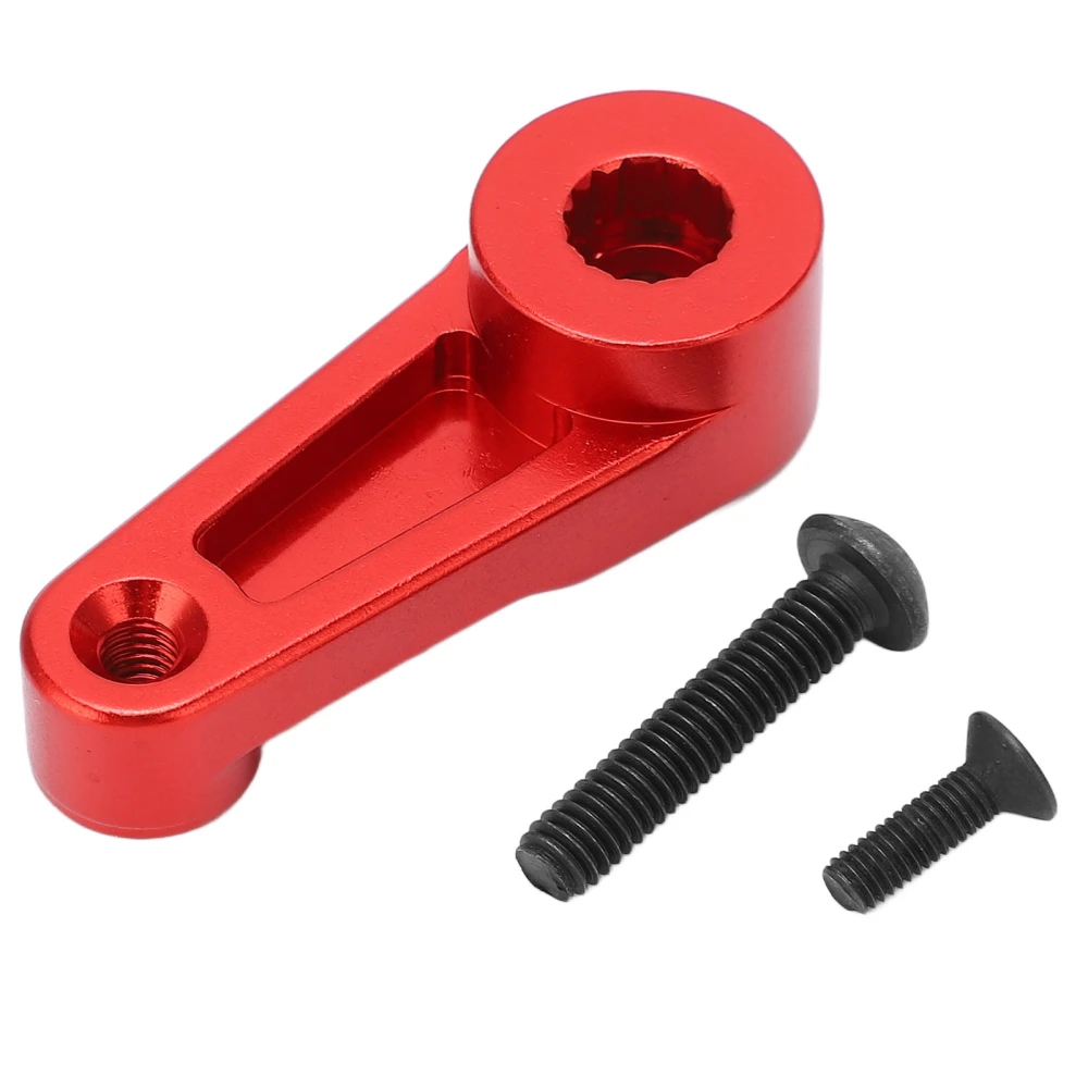 BuyWeek Servo Horns Aluminum Alloy CNC Machining Anodizing Process Easy Replaceable RC Accessories for AXIAL SCX6 1/6 Red