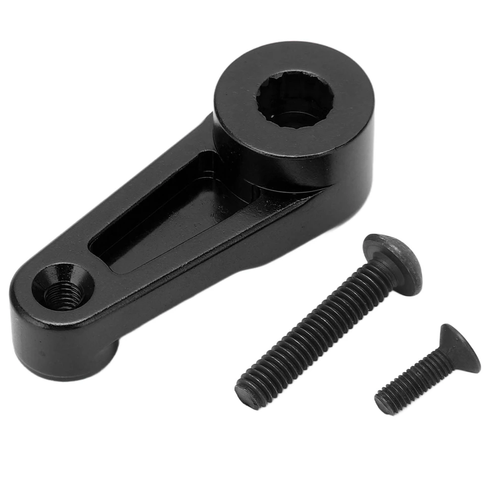 BuyWeek Servo Horns Aluminum Alloy CNC Machining Anodizing Process Easy Replaceable RC Accessories for AXIAL SCX6 1/6 Black