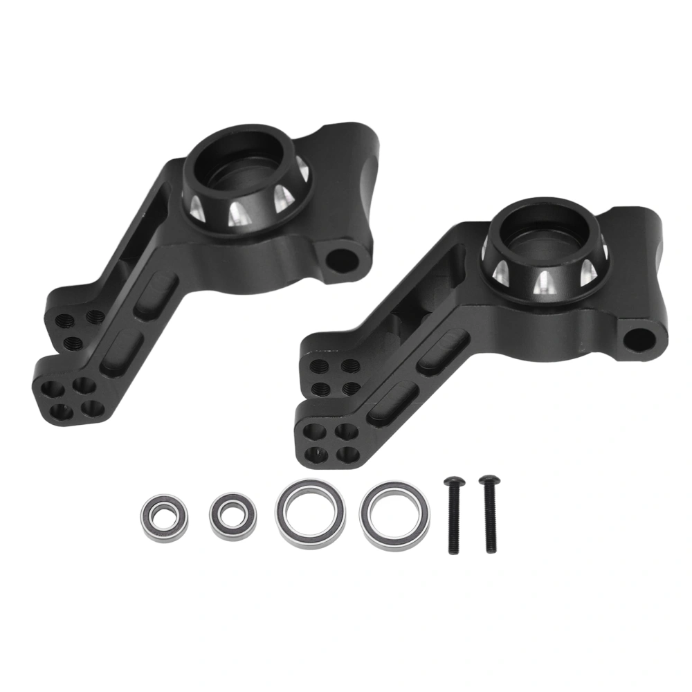 1 Pair RC Rear Hubs Aluminium Alloy RC Rear Hub Carrier Set for INFRACTION 1/8 RC Car Black