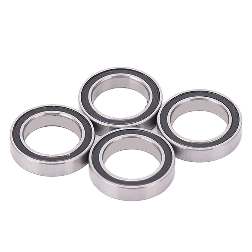 4pcs Deep Groove Ball Bearings Steel Rubber Silver Black Double Sealed for Traxxas 1/10 MAXX 2.0 RC Car