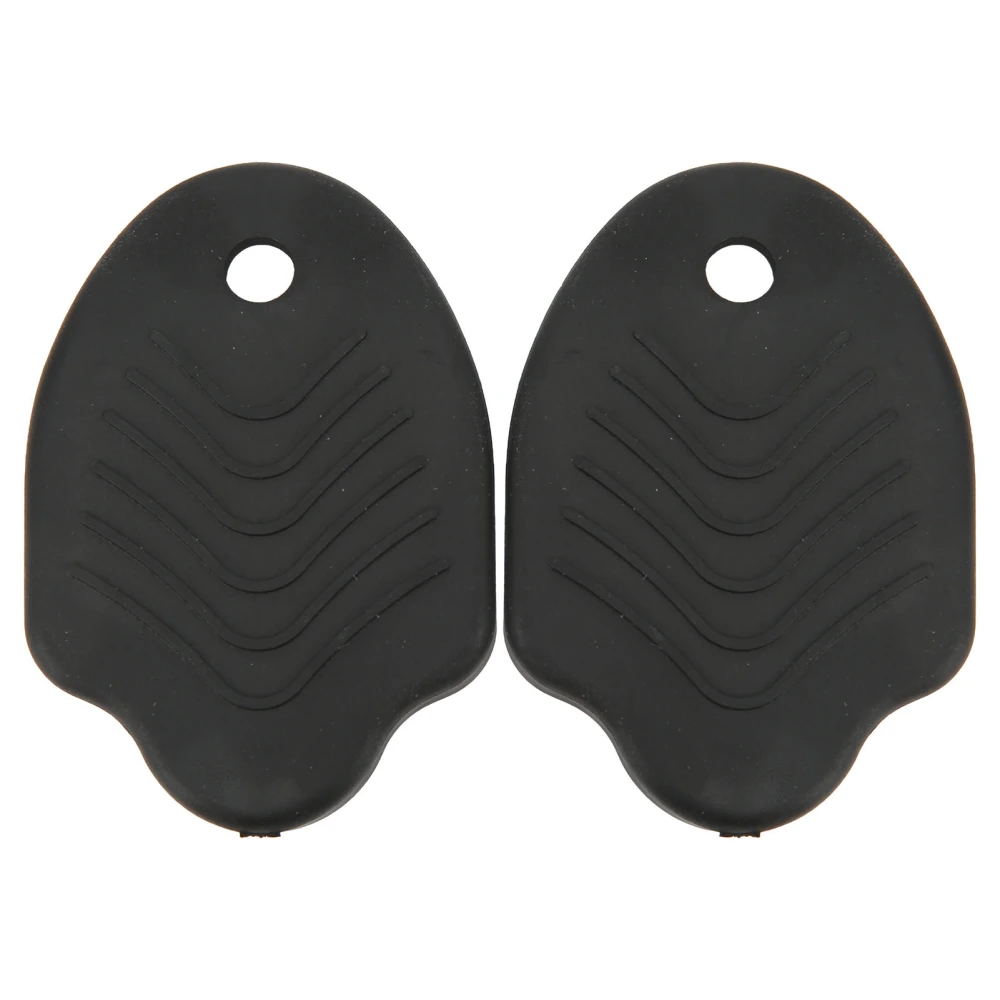 BuyWeek 1 Pair Cycling Cleats Cover Rubber Bike Shoe Cleats Protective Cover for Mountain Bike Black