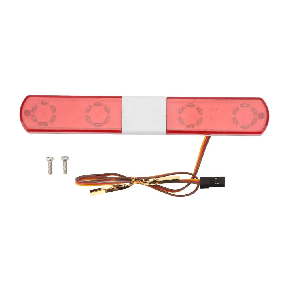 RC Police Light Ultra Bright Simulation Model Car LED Police Flash Light 145x22x12mm For 1:8 1:10 RC Model Car Red