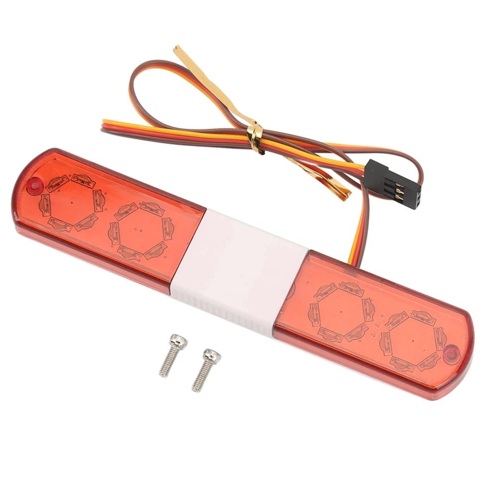 RC LED Police Light Simulation Design 4 Modes RC Police Flash Lamp LED Alarming Light for 1/8 1/10 RC Cars Red