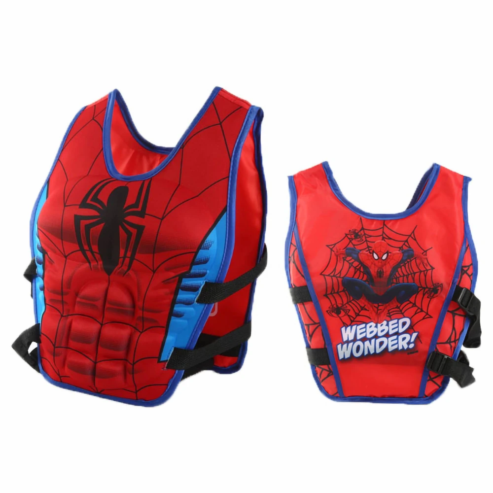 Kids Life Vest Waterproof Fabric Sleeveless Muscle Shaped Adjustable Waistline Floating Vest for Drifting Boating Type 1 M