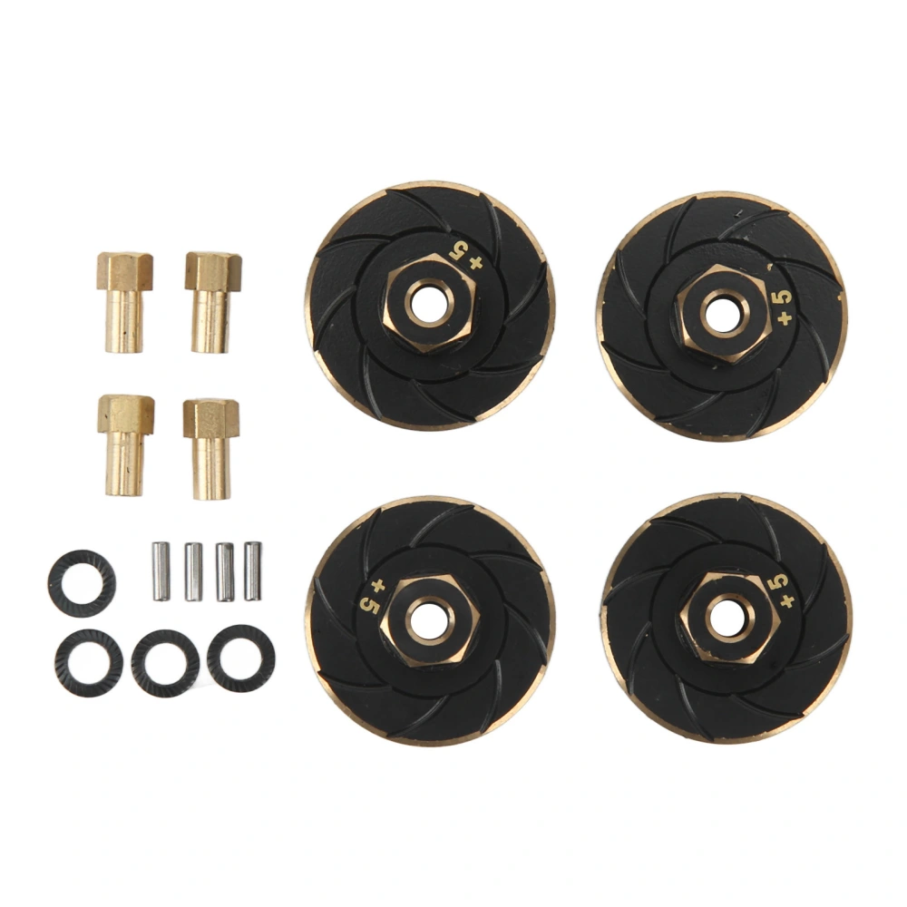 RC Brass Wheel Weights for 1/24 for Axial SCX24 AXI90081 AXI00001 AXI00002 AXI00005 Antirust Brass RC Wheel Hub Combiner