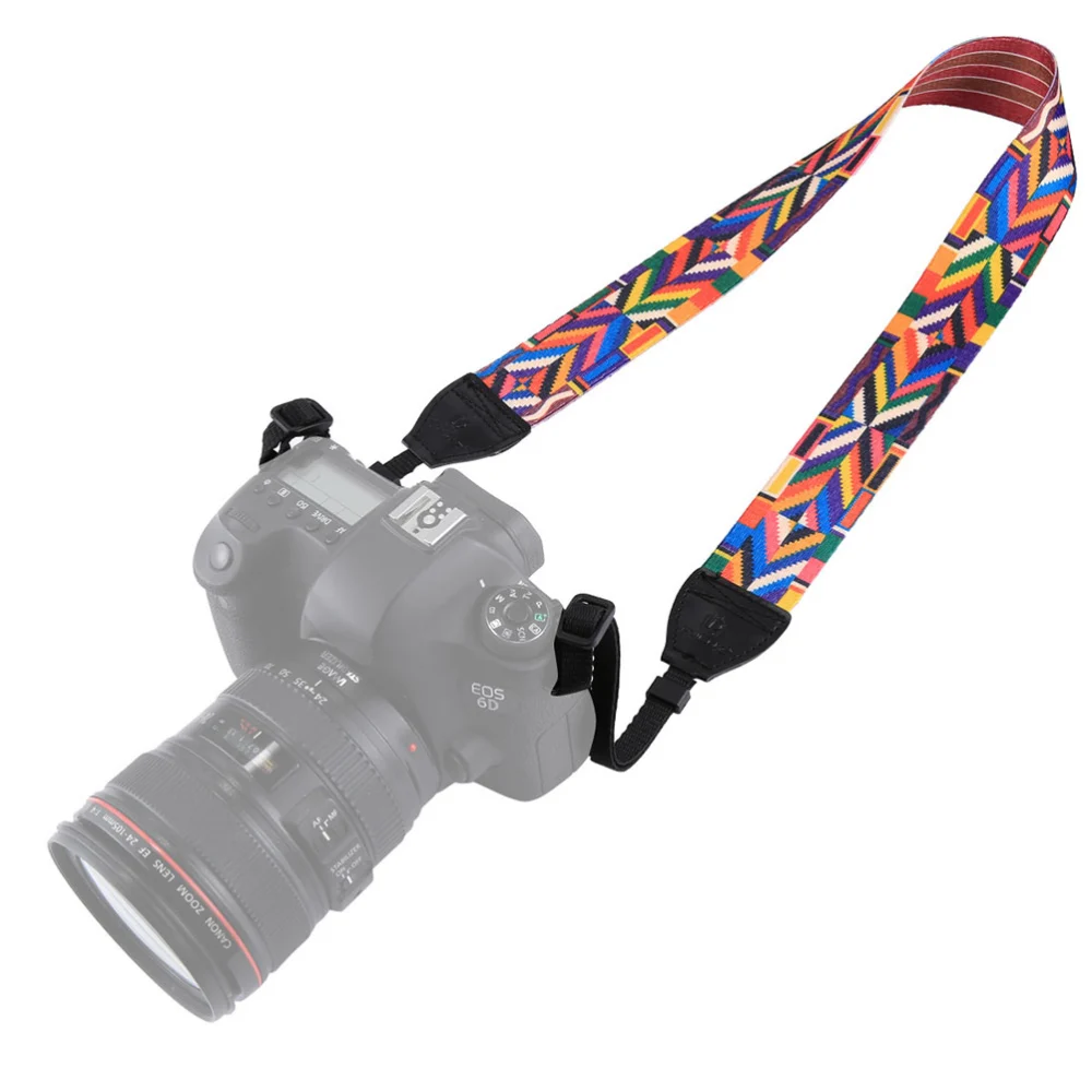 Camera Strap Printed Pattern Camera Sling Strap with Quick Release Buckles