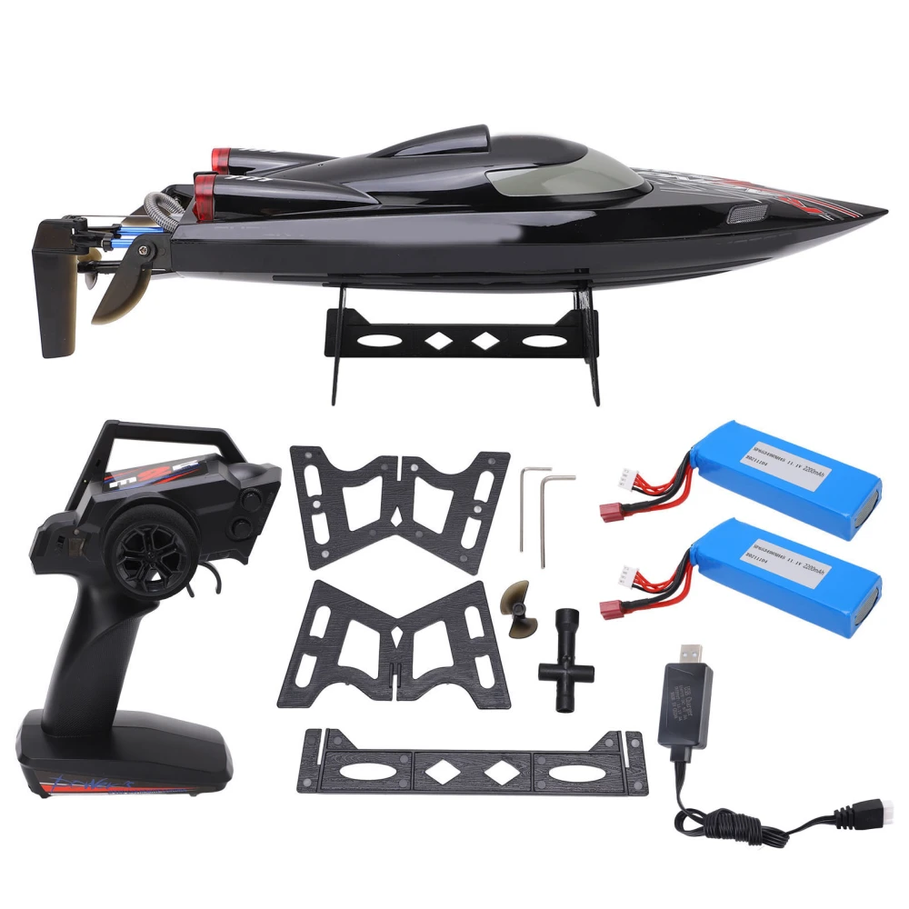 RC Racing Boat Plastic Electronic Components 11.1V 2200mah Rechargeable RC Boat for Pool Lake Pond for 14 Above