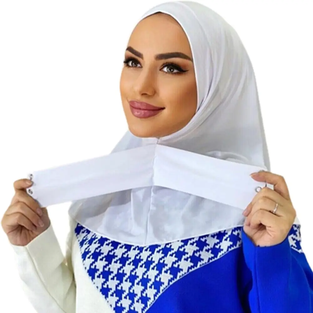 BuyWeek Women s Muslin Head Scarf Color Shawls Wraps Muslim Stretch Head Scarf Summer Breathable Sun Hat Winter Warm Hood