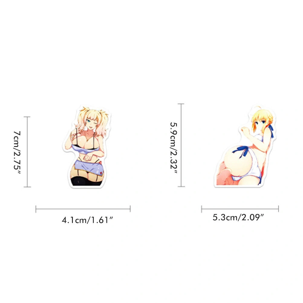 50Pcs Anime Girl Stickers Waterproof Stickers for Laptop Phone Water Bottle Computer Luggage Helmet Skateboard Car BP‑0000249