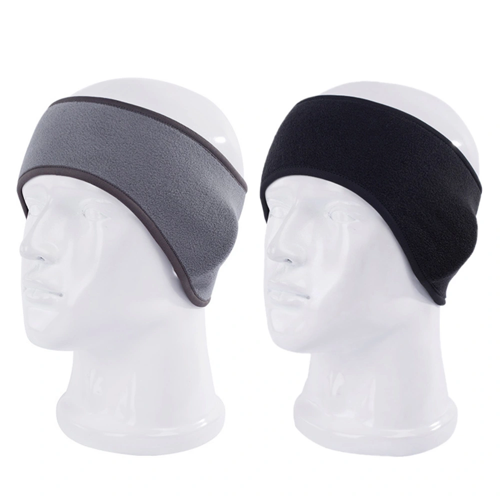 BuyWeek 2PCS Unisex Fleece Winter Ear Warmers Warm Ear Muffs Winter Sports Hair Band