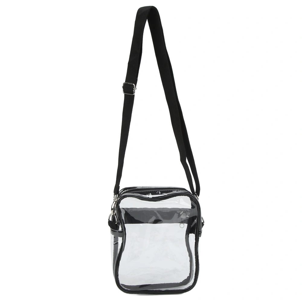 Clear Messenger Bag Stadium Approved Transparent PVC Shoulder Bag for Work Business S