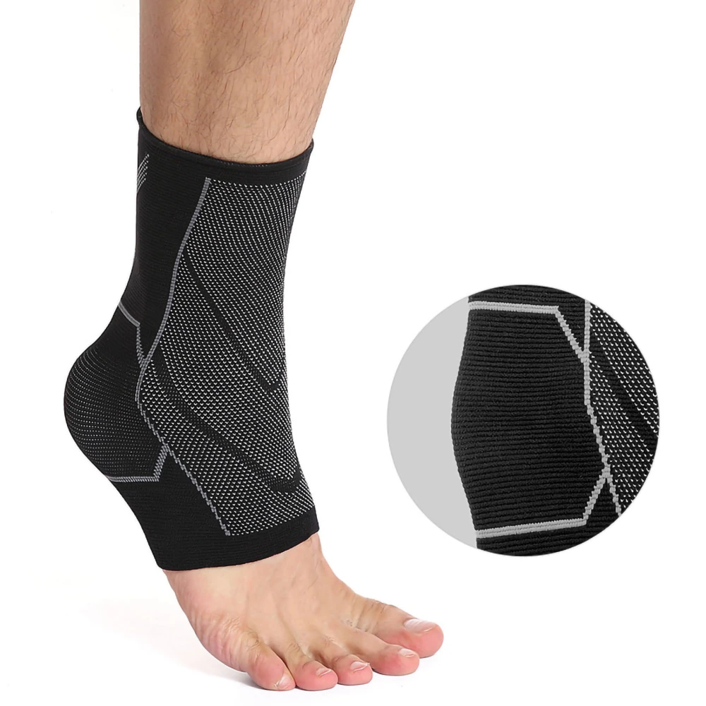 Ankle Brace Elastic Compression Achilles Tendon Support Sleeve For Swelling Plantar Fasciitis Relief L 39-42