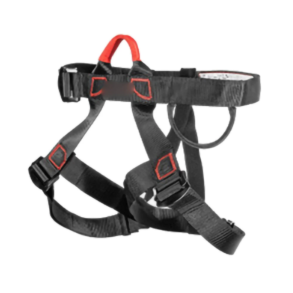 Downhill Safety Seat Belt Outdoor Mountaineering Rock Climbing Safety Belt High Altitude Seat Belt Waist Protection Black