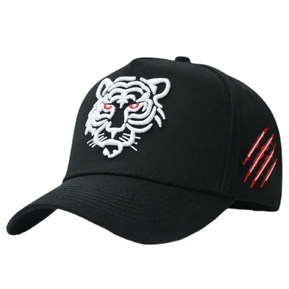 Animal Tiger Embroidered Baseball Sun Hat Cool Hip Hop Baseball Hat for Men Women Sports Fan