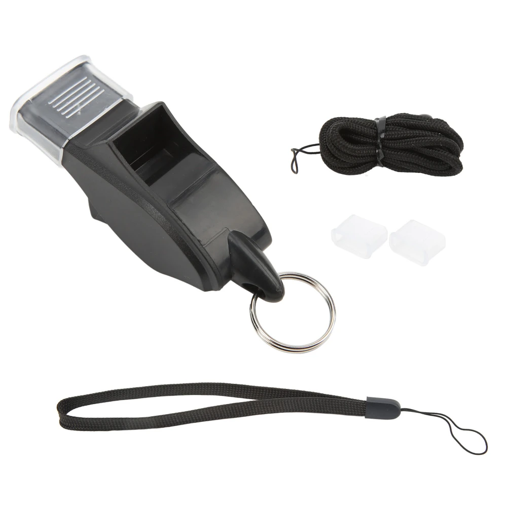 Whistle Large Crisp Sound Plastic Sports Whistle with Lanyard for Referee Training Survival School