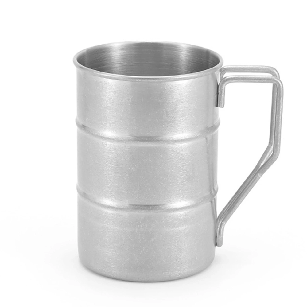 304 Stainless Steel Mug Retro Metal Shatterproof Coffee Mug Tea Cup for Home Camping Outdoors