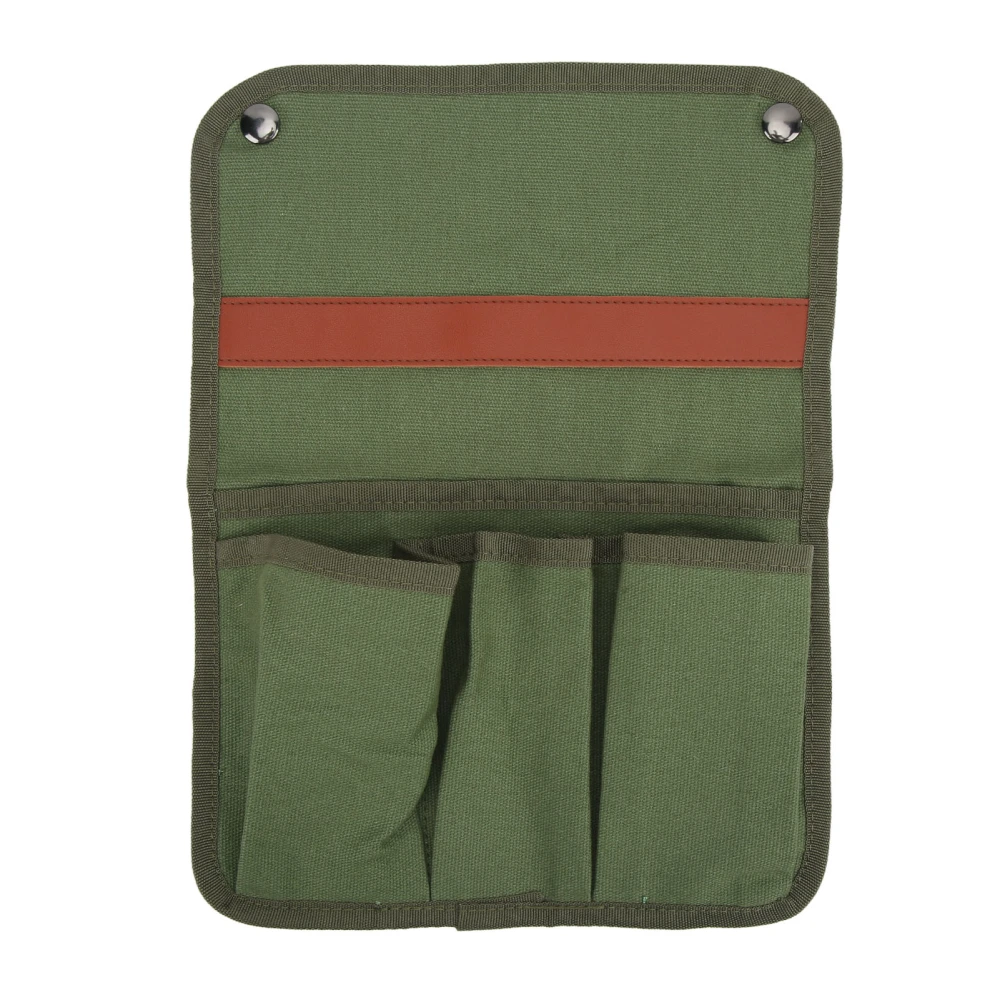 Camping Chair Armrest Storage Bag Side Multifunctional Portable Beach Chair Hanging Storage Bag for Outdoor Beach Military Green