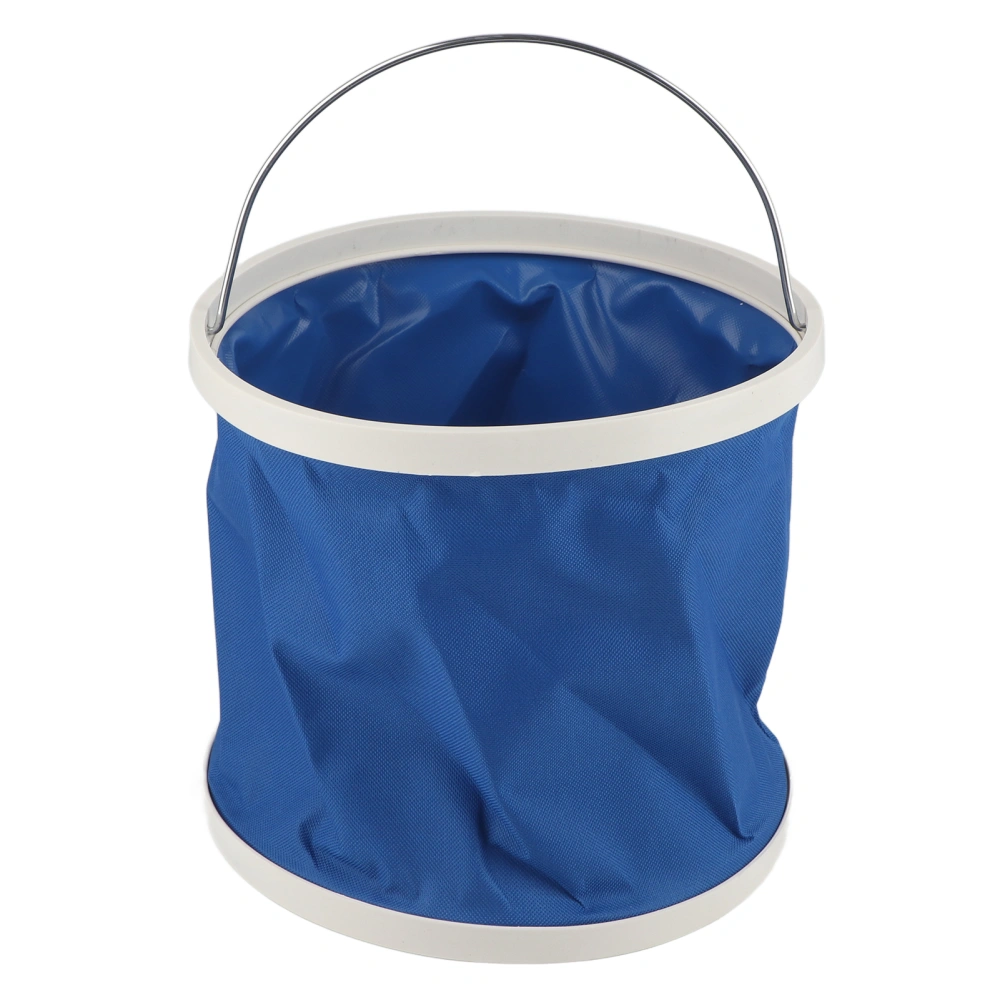 BuyWeek Collapsible Fishing Bucket Multifunction Thickened Waterproof Coating Foldable Bucket for Outdoor Fishing Car