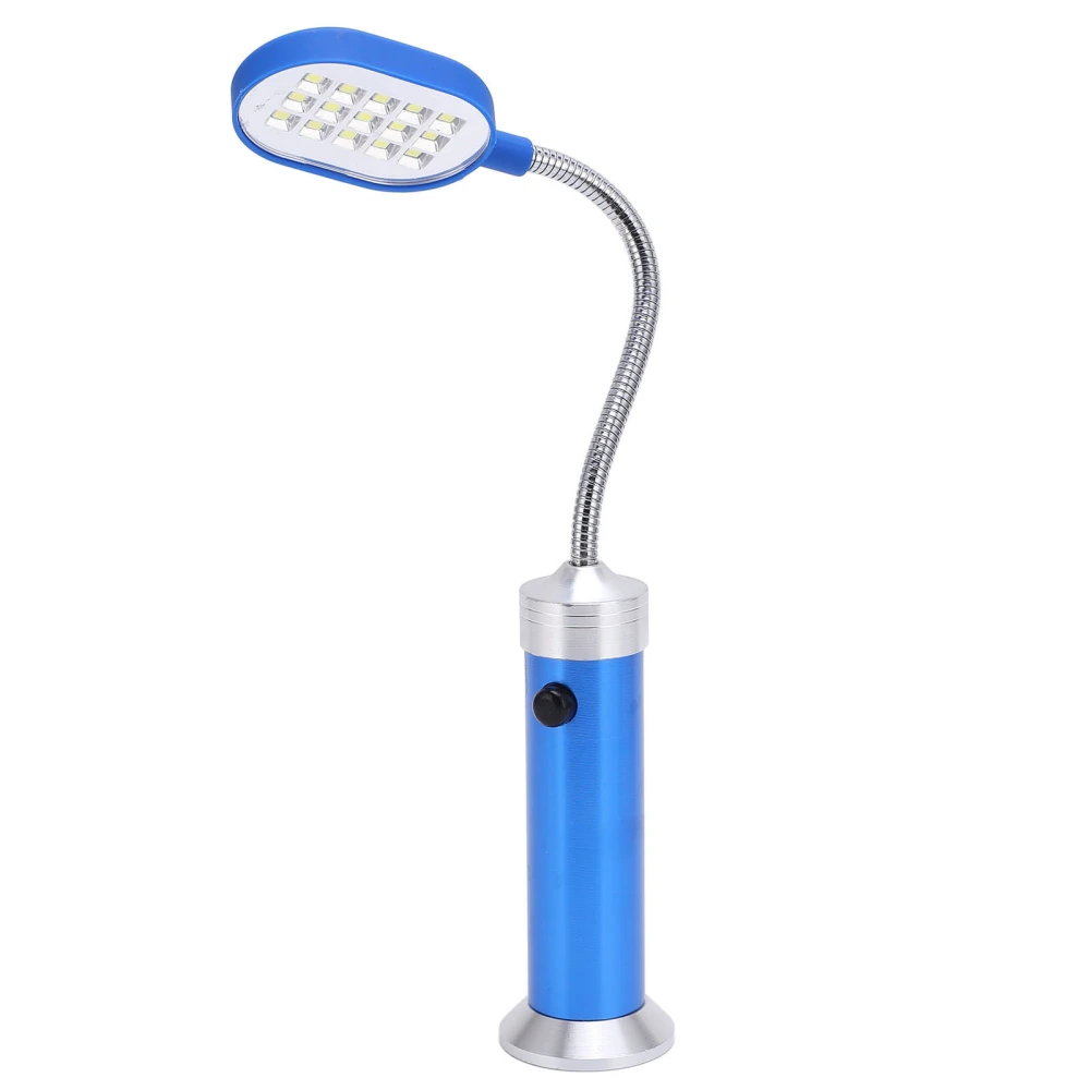 Magnetic Lamp 360° Gooseneck High Brightness Weather Resistant LED Outdoor Work Light for Fishing BBQ Cycling Blue