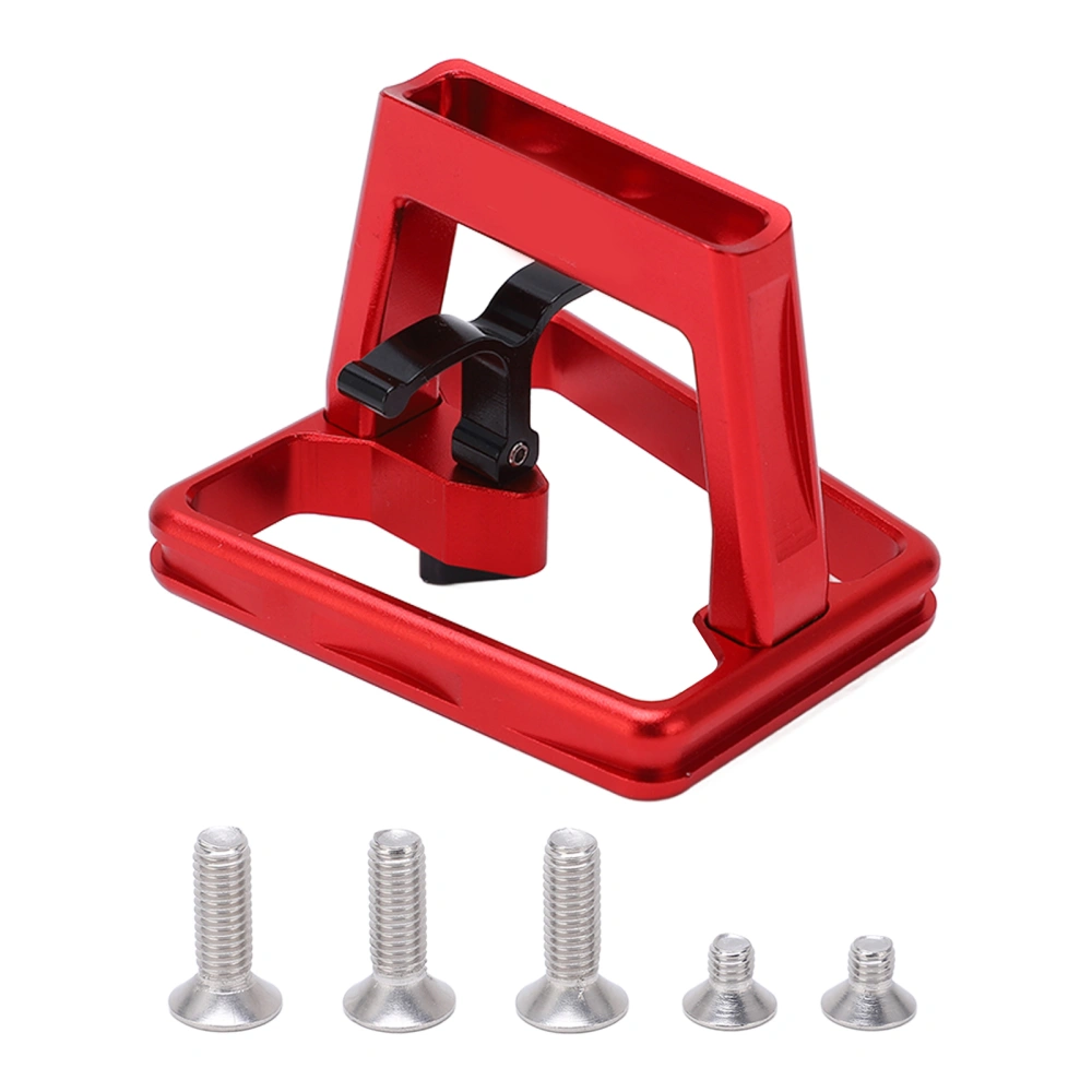 Folding Bike Front Carrier Adapter Aluminium Alloy Hollow Carved Mount Base for Poday Red