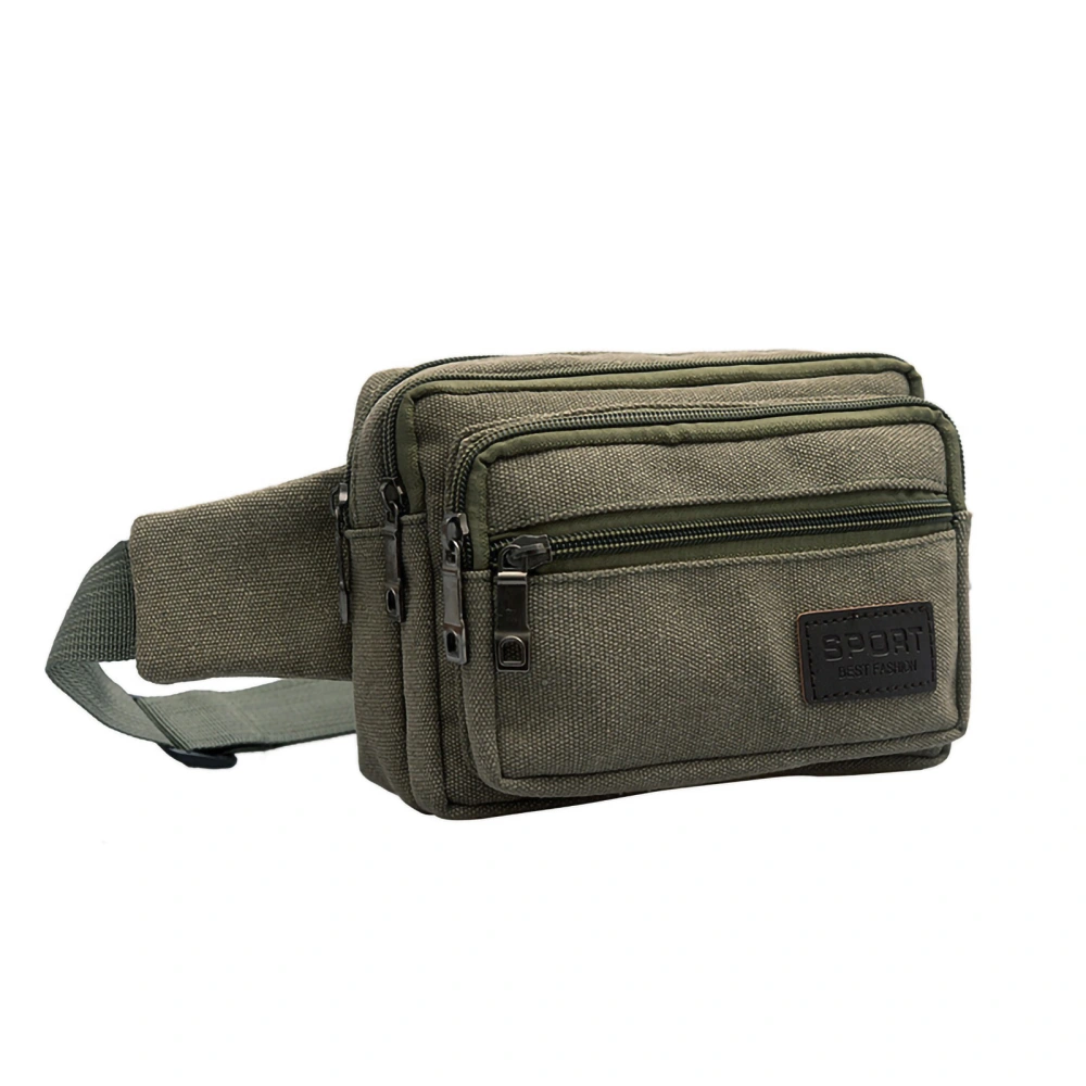 Fanny Pack Multifunction Large Capacity Waist Pack Bag for Running Hiking Travel Workout Military Green