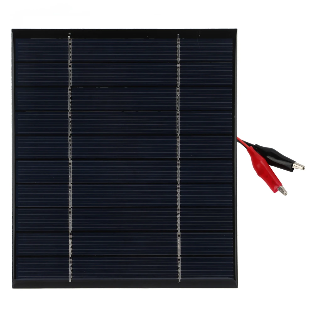 2.5W 5V Mini Solar Panel Poly Mini Solar Cell Panel Module DIY Solar Epoxy Panel + Tiger Clip