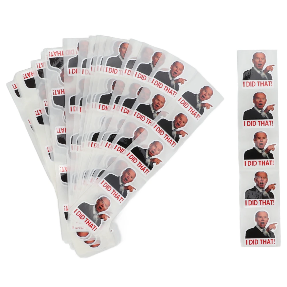 BuyWeek 100pcs American President Stickers I Did That Stickers for Car Laptop Wall Window Gas Pump