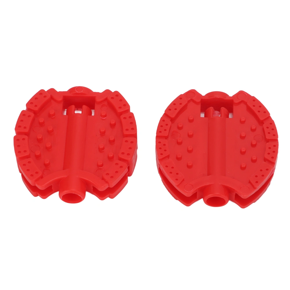 BuyWeek 2 Pcs Kids Bike Pedal Plastic Children's Tricycle Bicycle Pedals Child Baby Stroller Front Wheel Foot Pedal Accessories Red