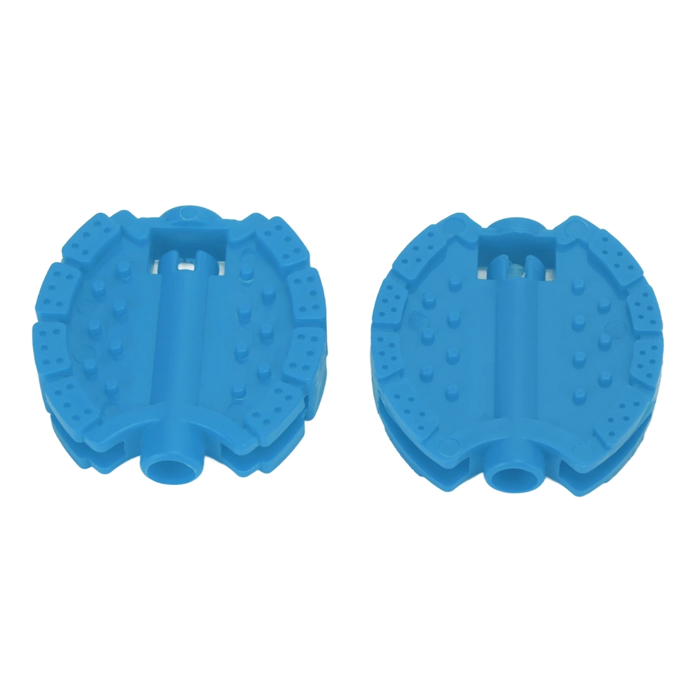 BuyWeek 2 Pcs Kids Bike Pedal Plastic Children's Tricycle Bicycle Pedals Child Baby Stroller Front Wheel Foot Pedal Accessories Blue