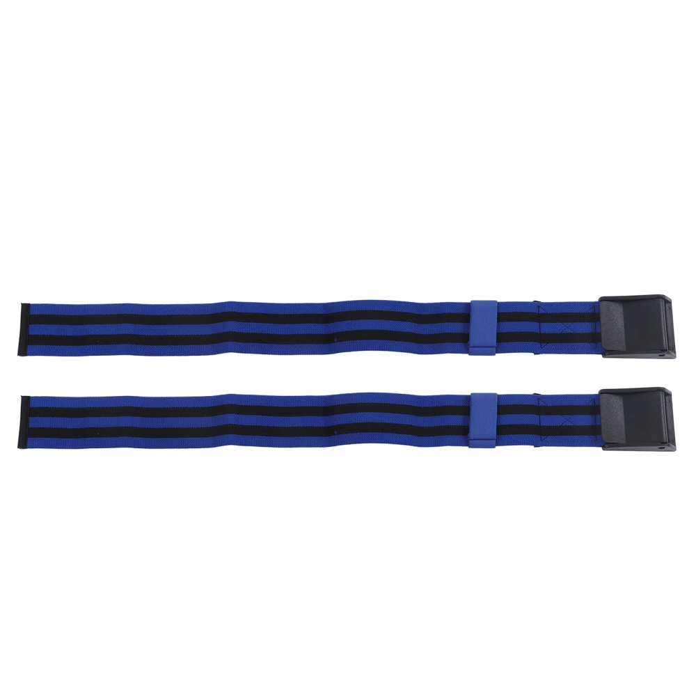 2Pcs Fitness Occlusion Training Band Blood Flow Restriction Training Wrap for Muscle Building Training Blue for Arm 64cm